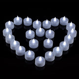 1 x RAW Customer Returns LED candles, 50 pieces LED tea lights candles, cold white realistic and bright flickering tea lights, CR2032 battery operated, long-lasting tea lights for wedding, holiday, party, home decoration - RRP €19.3