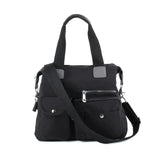 1 x RAW Customer Returns EVEOUT Women s Handbag Multi Pocket Large Shoulder Bag Hobo Bags for Travel Work School Camping Shipping Style 2 Black  - RRP €26.6