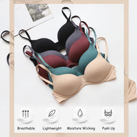 1 x RAW Customer Returns Teenage Girls Bra Bralette Without Wire Basic Seamless Underwear T-Shirt Bras for 12-18 Years Kids and Women - 3 Pack - RRP €18.14