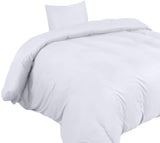 1 x RAW Customer Returns Utopia Bedding bed linen 140x200 set - microfiber duvet cover 140x200 cm 1 pillowcase 65x65 cm - white - RRP €16.28