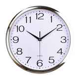 1 x RAW Customer Returns Outpicker Wall Clock Silent No Ticking Noises Wall Clock Modern Wall Clocks for Kitchen Living Room Children s Room Office 12 Inches 30 cm C Silver  - RRP €20.42