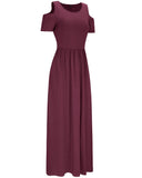 1 x RAW Customer Returns STYLEWORD Summer Dress Women Long Maxi Dress Summer Red Elegant Casual Dress Short Sleeve Dresses with Pockets - RRP €34.99