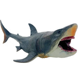 1 x RAW Customer Returns SIENON Large Shark Toy Megalodon 27CM Realistic Figure Deep Sea Creature Plastic Hand Painted Ocean Animal Model Playset for Bath Toys Cake Topper Collection - RRP €18.14