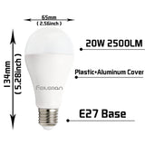 1 x RAW Customer Returns Feileman E27 LED Warm White 20W Super Bright Light, 3000K LED Light Bulb E27 20W 2500LM Replaces 153W Halogen Lamp A65 LED Bulb High Brightness Ultra Bright Not Dimmable-3PACK - RRP €17.14