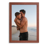 1 x RAW Customer Returns VictoR picture frame Dix 21x30 cm A4 in brown - modern wooden frame with shatter-proof acrylic glass - picture frame 21x30 wood - picture frame a4 brown - picture frame wood - RRP €18.35