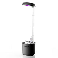 1 x RAW Customer Returns amzWOW Dafne smart Garden, indoor herb garden, hydroponic system, herb pot with watering system with LED light for plant growth, adjustable height and automatic timer Space Gray  - RRP €49.18