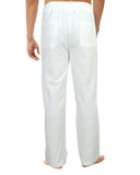 1 x RAW Customer Returns LVCBL Summer Men s Pants Casual Drawstring Beach Pants with Elastic Waist White 2XL - RRP €27.98