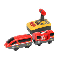 1 x RAW Customer Returns Uposao Electric Locomotive Wooden Railway Train Electric High Speed Toy Train Battery Operated Magnetic Train Toy Children Toy Locomotive Boy Girl Toy Christmas Gift - RRP €25.93