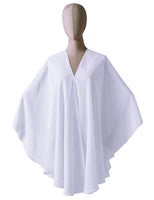 1 x RAW Customer Returns BEAUTELICATE Chiffon Shawl Stole Bolero Women s Evening Dress Festive Wedding Bridal Spring Summer Jacket White, One Size - RRP €25.99