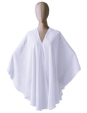 1 x RAW Customer Returns BEAUTELICATE Chiffon Shawl Stole Bolero Women s Evening Dress Festive Wedding Bridal Spring Summer Jacket White, One Size - RRP €25.99