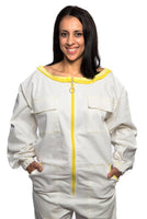 1 x RAW Customer Returns BEEART beekeeper suit, professional bee suit, beekeeper overall with round hat. Excellent protection for beekeepers. White M  - RRP €68.08