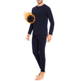 1 x RAW Customer Returns SIHOHAN Men s Thermal Underwear Set, Functional Underwear, Ski Underwear, Thermal Underwear Men Winter with Inner Fleece Blue, L  - RRP €17.14