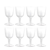 1 x RAW Customer Returns NUOBESTY 12pcs Plastic Wine Glasses Party Disposable Cups Plastic Stemware Wine Glasses Cups - RRP €17.8