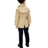 1 x RAW Customer Returns amropi Children s Trench Coat Elegant Coat with Belt Lightweight Double Breasted Jacket Khaki, 2-3 years - RRP €34.99