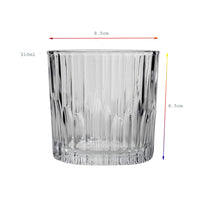 6 x Brand New UNISHOP drinking glasses set of 6, dishwasher-safe glasses, 31 cl universal glasses as water glasses cocktail glasses - RRP €108.0