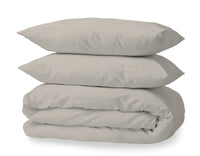 1 x RAW Customer Returns Beige Duvet Cover Set Bed 105 120 cm - Duvet Cover 180x220 cm Pillowcase 50x125 cm - RRP €24.68