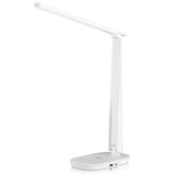 1 x RAW Customer Returns Honeywell Desk Lamp with USB Charging Port - Sunturalux H2 Dimmable Eye-Caring LED Table Lamp for Adults, Foldable Portable Table Lamp for Home Office, Bedroom, Reading, White - RRP €35.99