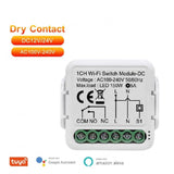 1 x RAW Customer Returns MHCOZY Tuya Smart Life app Dry Contact WiFi Relay Module, 1 Channel DC 12 24V AC 100-240V, Works with Alexa Google Home - RRP €22.08