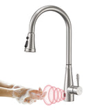 1 x RAW Customer Returns YUANNY Touchless Sensor Kitchen Faucet with Pull-out Spray, Infrared Smart Faucet, 360 Rotatable Contactless Kitchen Mixer Tap, 3-Mode Kitchen Sink Tap - RRP €107.36