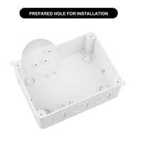 1 x RAW Customer Returns CPROSP junction box waterproof IP65 damp room boxes surface-mounted junction box 150x110x70mm for 6-12 mm, with 10x cable glands, with hole saw 20mm - RRP €17.15