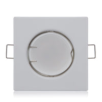 1 x RAW Customer Returns Lex Collective 3 x LED GU10 module recessed spotlight set 3W recessed ceiling spot square dimmable 230V 55mm bore warm white white  - RRP €19.99