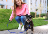 1 x RAW Customer Returns Taglory dog leash with comfortable padded handle, robust dog leash for training and walking, 150 0.8cm reflective leash made of soft nylon for small dogs, dark blue - RRP €8.84