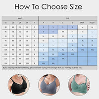 1 x RAW Customer Returns HBselect 5 Pcs Maternity Nursing Bra Seamless Nursing Bra with Additional Bra Extenders Breastfeeding and Sleep Without Wire for Women Black Gray Blue Beige Dark Green - RRP €39.99