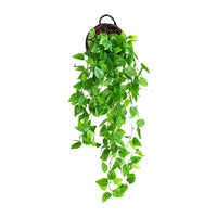 1 x RAW Customer Returns PLCatis Artificial Hanging Plants with Pot Artificial Plant Hanging 110cm Plastic Plants Low Maintenance Hanging Artificial Plant for Indoor Outdoor Wedding Garden Wall Decoration - RRP €16.94