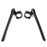 1 x RAW Customer Returns Fullibars semi-handlebar kit 50mm compatible with Ducati Monster CBR929 CBR954RR fork 50mm racing cafe racer raised semi-handlebars 3CM 7 inclination, tube 22.2mm, made of CNC aluminum - RRP €54.79