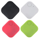 1 x RAW Customer Returns Baceyong 4 Pack Mini Tracking Finder, 20m Distance, Square Car Kids Wallet Key Alarm Locator Real Time Finder, Black Green Red White - RRP €20.99