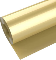 1 x RAW Customer Returns wintfarm plotter film textile, 30.5 400cm transfer film plotter flex film for Cricut and Silhouette Cameo, used in textiles, iron-on transfer film for DIY T-shirt, fabrics gold  - RRP €14.87