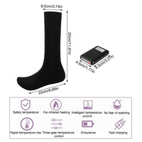 1 x RAW Customer Returns Heated Socks with Battery for Women and Men, Gobesty Rechargeable Heated Socks 4000mAh Battery, Heating Socks Electric Warm Socks Foot Warmer for Winter Outdoor Skiing Camping Fishing Hiking - RRP €26.66