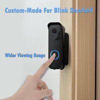 2 x RAW Customer Returns Blink Doorbell Mount by IRONA, Adjustable Angel Up to 110 Degree Tilt , Anti-Theft Design, Waterproof Mount for Blink Video Doorbell, Easy Installation, Black - RRP €28.22