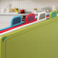 1 x RAW Customer Returns BYbrutek 4-piece plastic cutting boards, multicolored kitchen cutting board, portable non-slip antibacterial cutting board, safe BPA free, portable, non-toxic, antibacterial - RRP €27.22