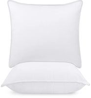 1 x RAW Customer Returns Utopia Bedding Head Pillow Set of 2 , 60 x 60 cm Sleeping Pillow, Breathable and Soft Pillow White  - RRP €24.58