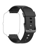 1 x RAW Customer Returns GRV Replacement Strap for Smartwatch FC1 ID205L Black  - RRP €9.99