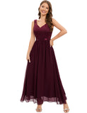 1 x RAW Customer Returns Gardenwed Evening Dresses Elegant for Wedding Ladies Dresses Cocktail Dress Lace Dress Festive Dresses for Women Ball Gown Burgundy 3XL - RRP €62.99