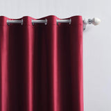 1 x RAW Customer Returns MIULEE Red Velvet Curtain with Eyelets, Beautiful Soft Velvet Curtains for Decoration Bedroom Living Room, 2 Pieces Velvet Curtains Opaque Each 245 cm High, Thick Velvet Thermal Curtain Winter - RRP €48.99