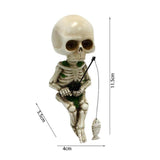 1 x Brand New JAHEMU Skeleton Figurines Halloween Ornaments Garden Decoration Ornament for Outdoor Aquarium Terrace Lawn Courtyard Balcony - RRP €22.8