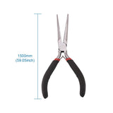 1 x RAW Customer Returns Beadthoven Flat long chain pliers made of carbon steel, 15 cm - RRP €24.0