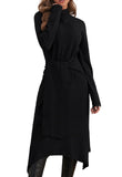 1 x RAW Customer Returns JayscreateEU Women s Knitted Dress Winter Dress Autumn Women s Winter Dresses Autumn Dress Midi Dress Pullover Dress with Turtleneck Long Sleeve Dress with Belt Warm Dress A-Line Black L - RRP €40.88