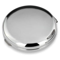 1 x RAW Customer Returns SILVER KANNE pill box smooth round 3 compartments 6x1.5 cm Premium silver plated, elegantly silver-plated in top workmanship. - RRP €19.66