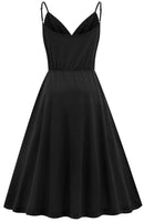 1 x RAW Customer Returns Women s Dress Black Spring Summer Dresses with Pockets V-Neck Spaghetti Straps A-Line Casual Dress S - RRP €26.4