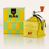 1 x RAW Customer Returns Elma Vintage Style Manual Coffee Grinder Made of Tin Plate, Decorative Use, 10.5 x 10.5 x 15.5 cm Retro Windmill Does not grind coffee Designed in Spain Yellow color - RRP €28.0