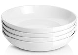 2 x RAW Customer Returns Y YHY Deep Plates Set of 4, 24.5 x 5.0 cm Deep Dinner Plates, Soup Plates, Salad Bowls, Pasta Bowl for 4 People, Large Porcelain Dinner Plates for Pasta, Goulash, Soups and Salad-1480 ml White - RRP €89.98