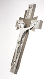 1 x Brand New Arts Crafts Crucifix Decor Small Sand, Bronze and Ivory - RRP €64.0