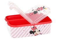 1 x RAW Customer Returns Premium lunch box Minnie Mouse lunch box with 3 compartments, Bento lunch box for children - ideal for school, kindergarten or leisure - RRP €11.95