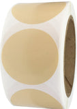 1 x RAW Customer Returns Beige circle stickers, 51 mm 2 inch dot labels 500 pack - RRP €22.4