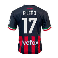 1 x RAW Customer Returns Official Milan Replica Shirt by Rafael LEAO 10, Home Model Season 2023 2024, Red, Black, Adult, Boy, Child, 100 Polyester, Size 10 Years - RRP €40.9