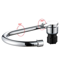 1 x RAW Customer Returns Riloer Foldable RV Faucet Universal Car Caravan Motorhome 360 Rotating Cold Hot Water Mixer Faucet - RRP €32.4